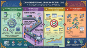 Google ranking factors infographic